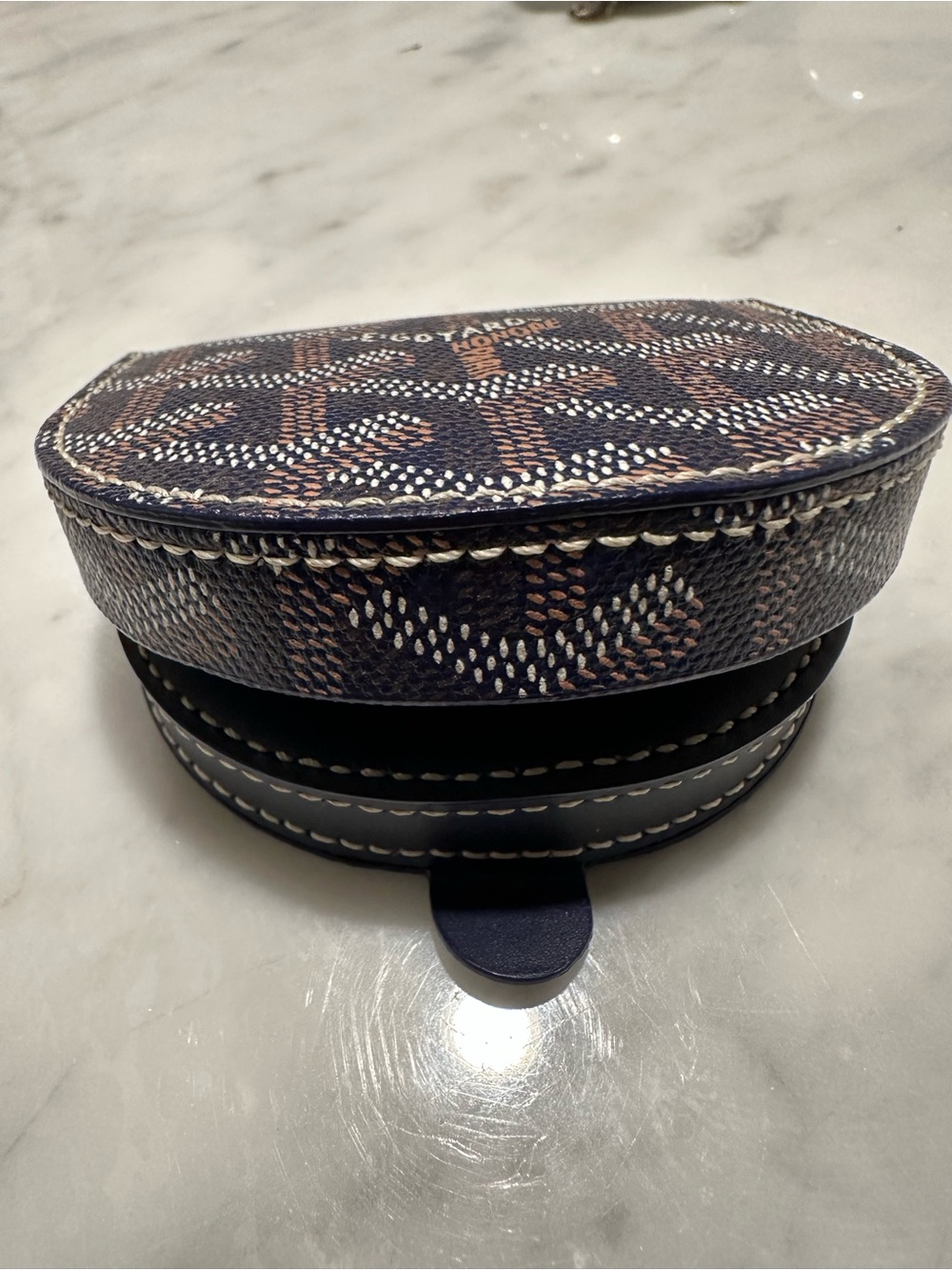 Goyard Raspail Coin Case Black Goyardine Canvas Wallet Pouch Made in France - Picture 5 of 6